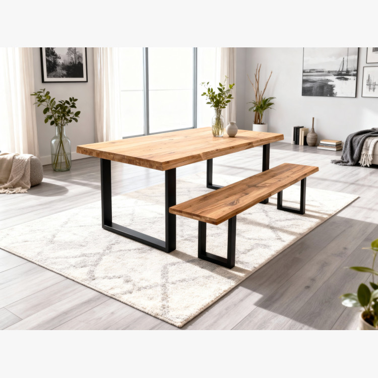 Dubový Jedálenský Set s Stoličkami Eva