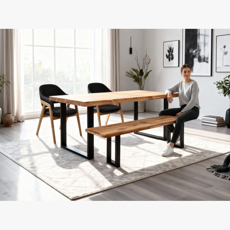 Dubový Jedálenský Set s Stoličkami Eva