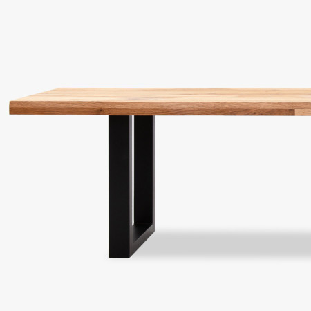 Drevená masívna lavička dub bez operadla 160 cm