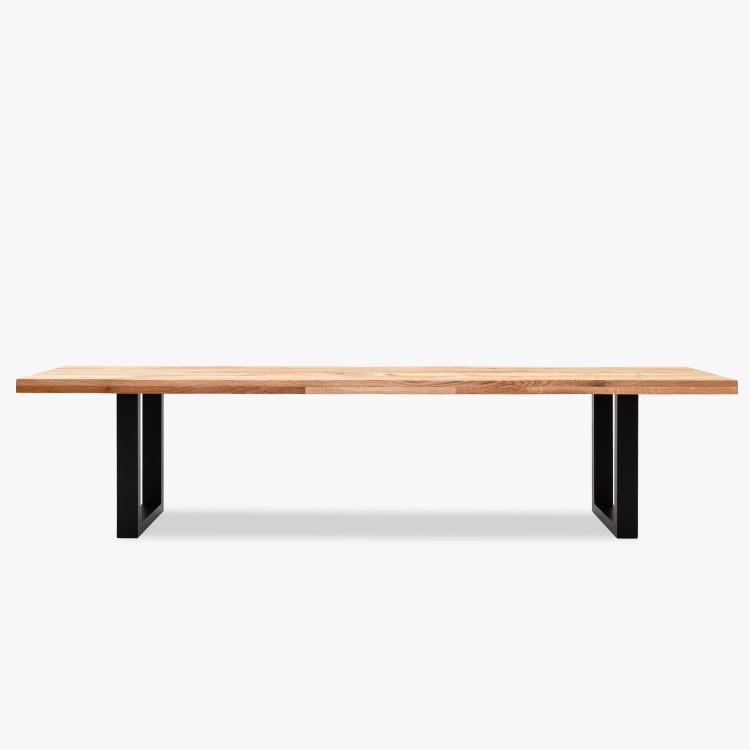 Drevená masívna lavička dub bez operadla 160 cm