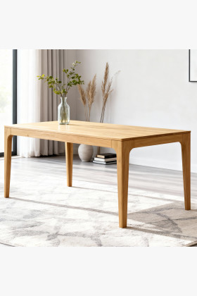 Rozkladací drevený stôl - dubový 180 cm dlhý