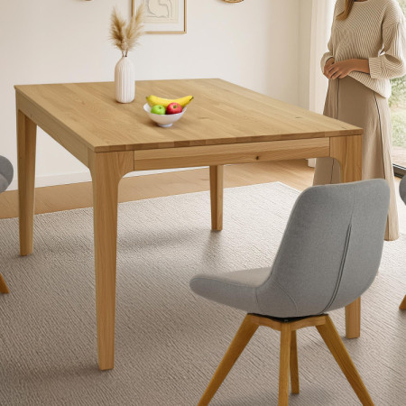 Rozkladací drevený stôl - dubový 180 cm dlhý