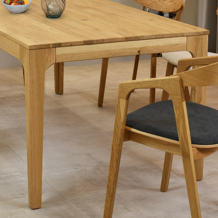 Rozkladací drevený stôl - dubový 180 cm dlhý