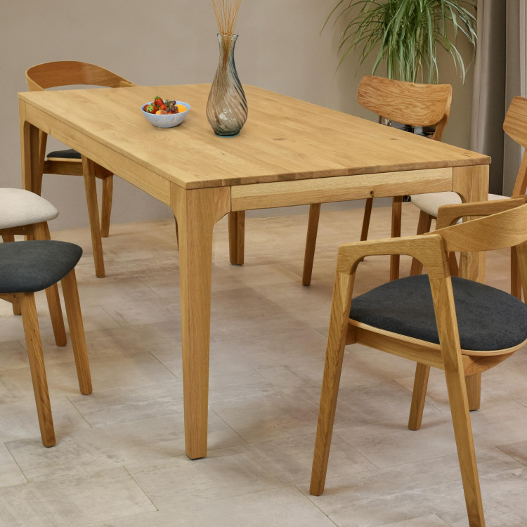 Rozkladací drevený stôl - dubový 180 cm dlhý