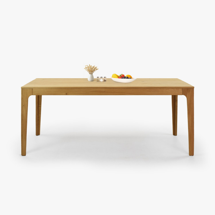 Rozkladací drevený stôl - dubový 180 cm dlhý