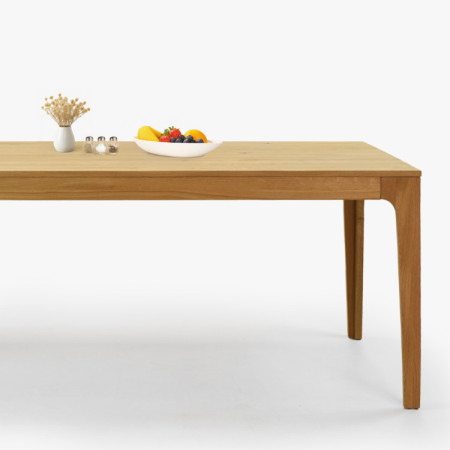 Rozkladací drevený stôl - dubový 180 cm dlhý