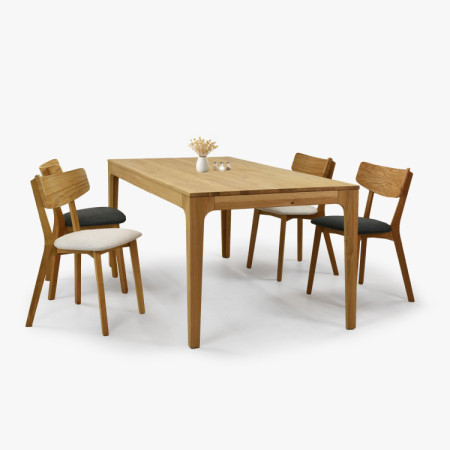 Rozkladací drevený stôl - dubový 180 cm dlhý