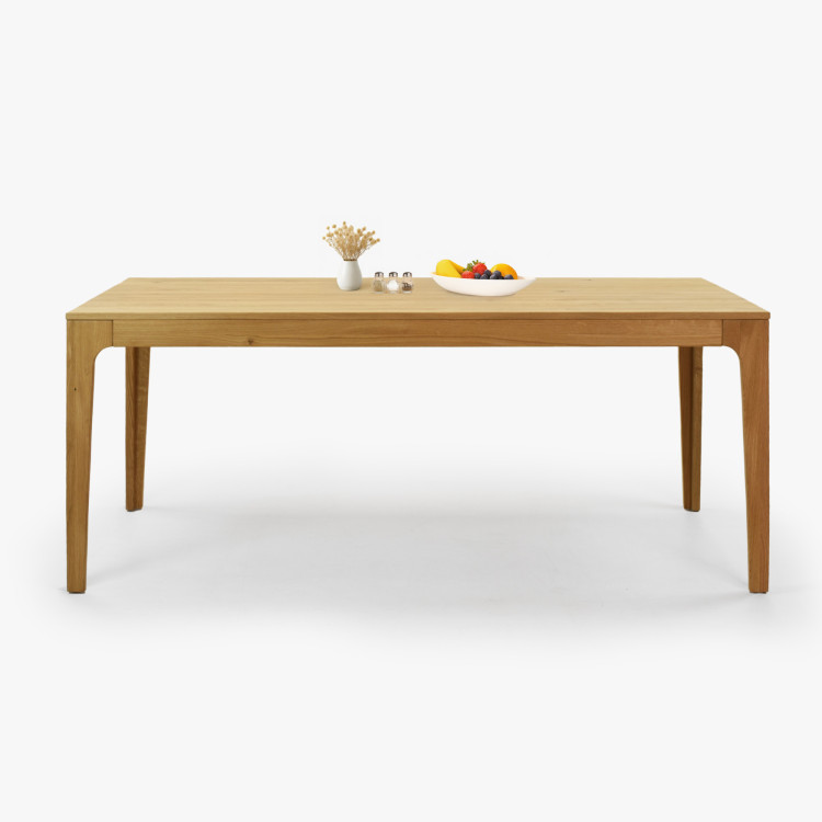 Rozkladací drevený stôl - dubový 180 cm dlhý