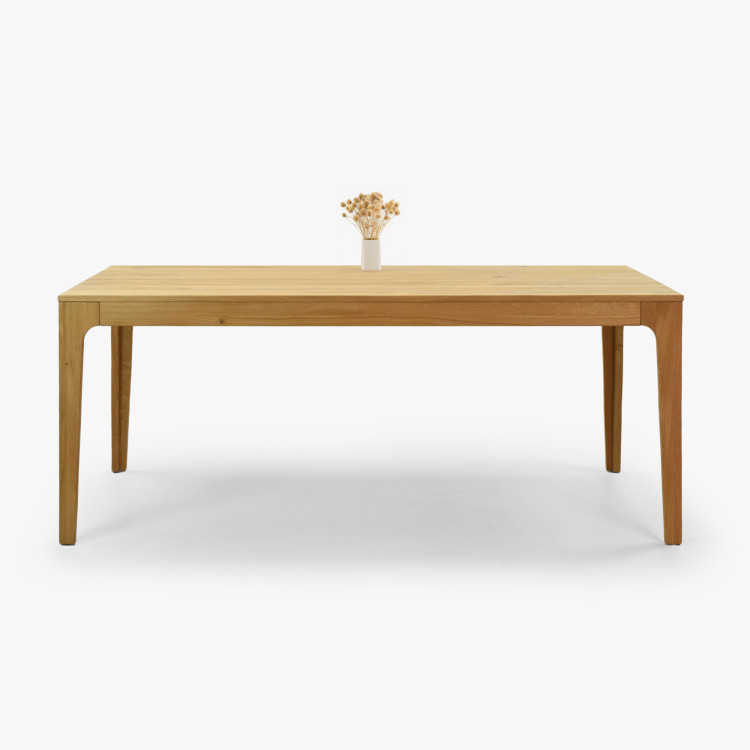 Rozkladací drevený stôl - dubový 180 cm dlhý