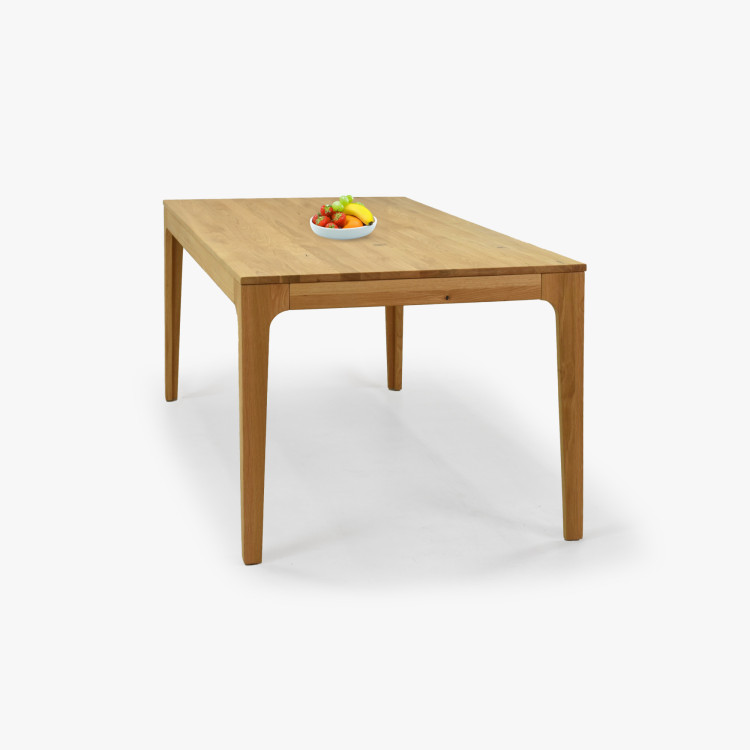 Rozkladací drevený stôl - dubový 180 cm dlhý