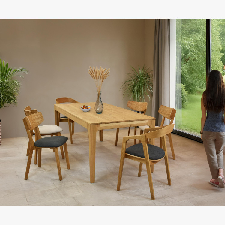 Rozkladací drevený stôl - dubový 180 cm dlhý