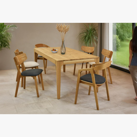 Rozkladací drevený stôl - dubový 180 cm dlhý