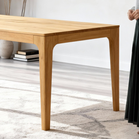 Rozkladací drevený stôl - dubový 180 cm dlhý