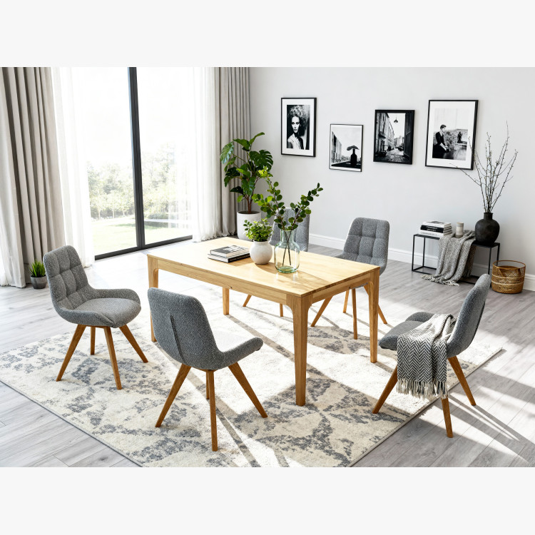 Rozkladací drevený stôl - dubový 180 cm dlhý