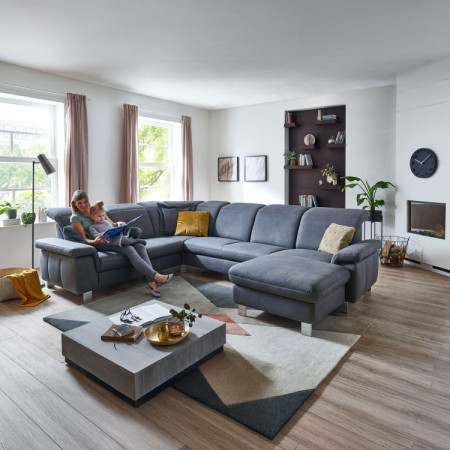 Plánovacia sedacia súprava do U s funkciami Magma - ottoman naľavo