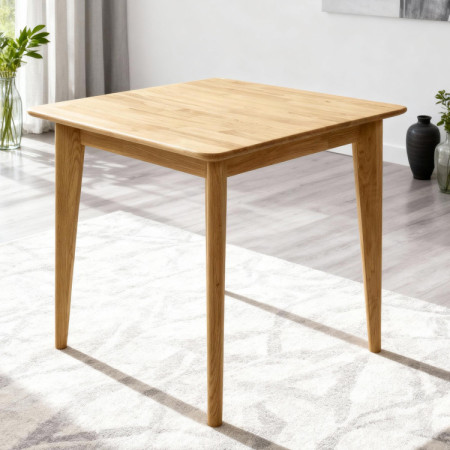 Čtvercový drevený stôl 75 x 75 cm