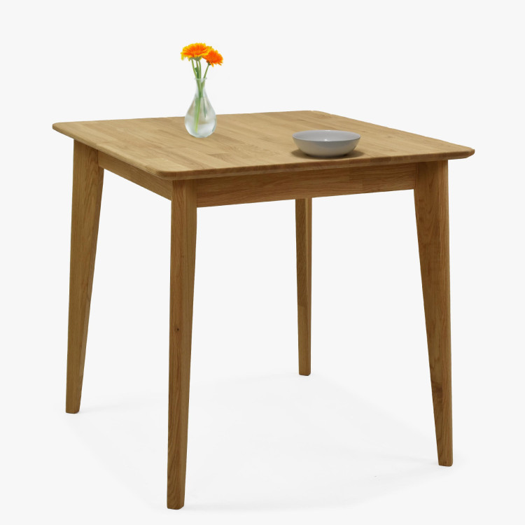 Čtvercový drevený stôl 75 x 75 cm