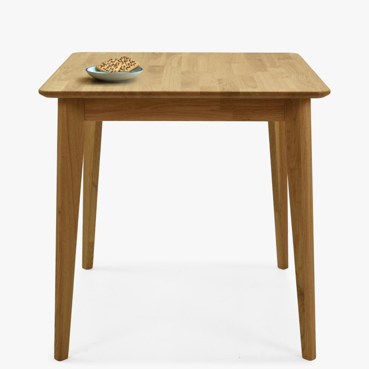 Čtvercový drevený stôl 75 x 75 cm