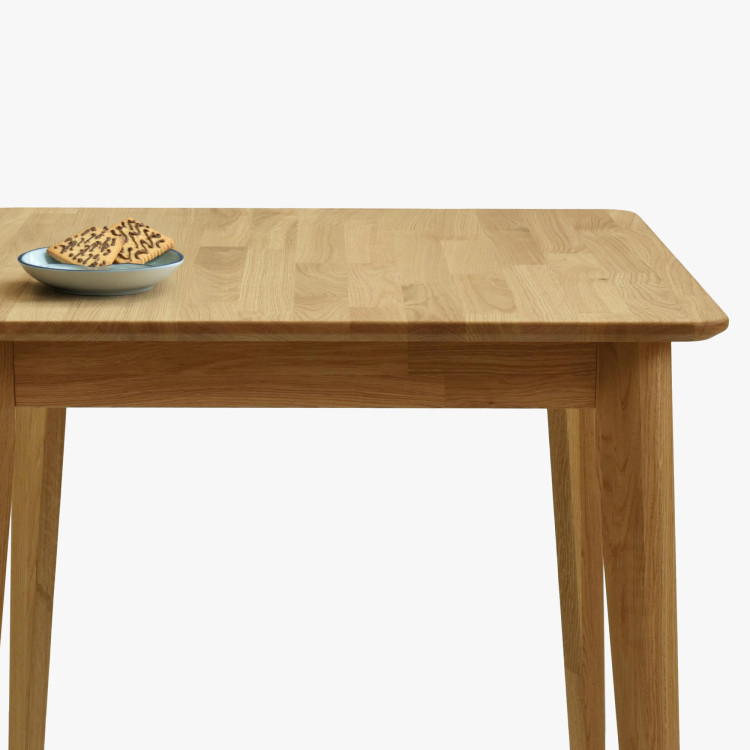 Čtvercový drevený stôl 75 x 75 cm