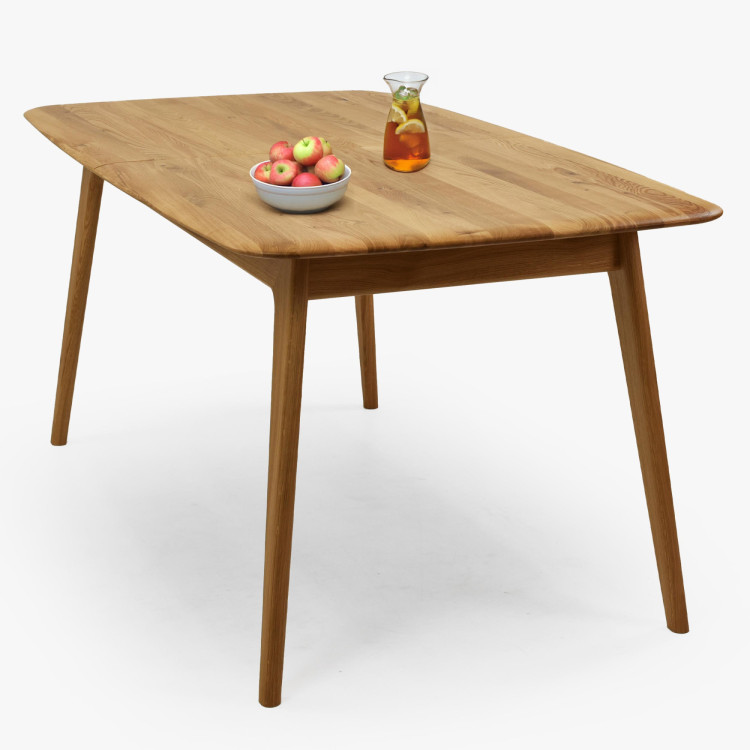 Luxusný dubový stôl 160 x 90 cm s rozkladom