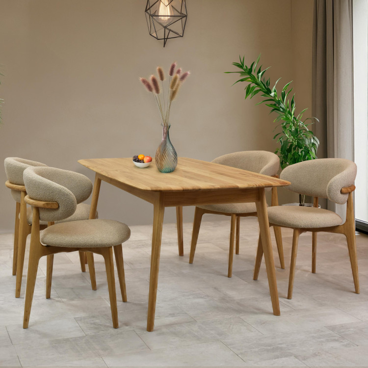 Luxusný dubový stôl 160 x 90 cm s rozkladom