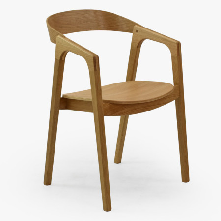 Dubová stolička s podrúčkami