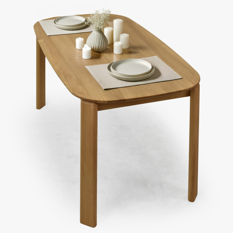 Designový drevený jedálenský stôl 160 x 90 cm