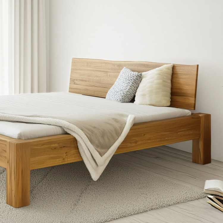 Manželská posteľ z masívu dub, Dunaj 160 x 200 cm