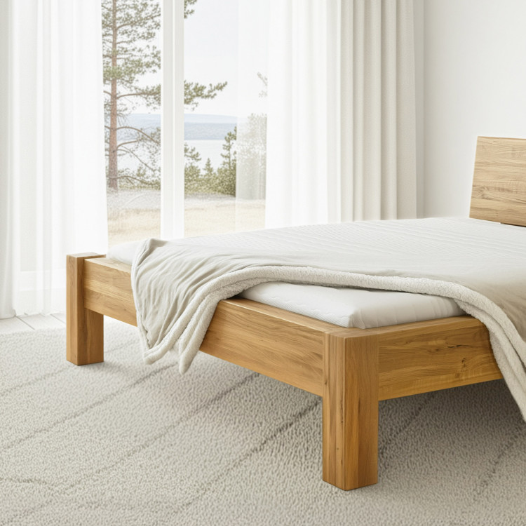 Manželská posteľ z masívu dub, Dunaj 160 x 200 cm