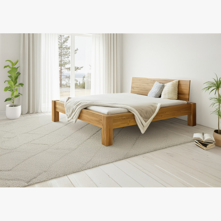 Manželská posteľ z masívu dub, Dunaj 160 x 200 cm