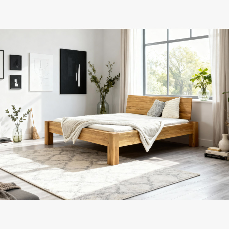 Manželská posteľ z masívu dub, Dunaj 160 x 200 cm