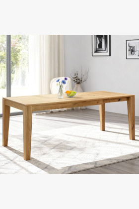 Masívny drevený rozkladací stôl z dubového dreva 160 - 210 cm
