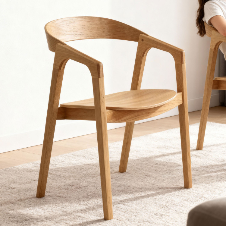 Jídelní set dubový stůl Robi 160 x 90 a designové židle Brando