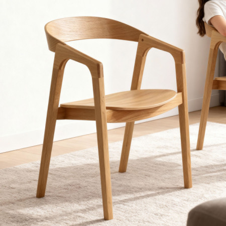 Jídelní set dubový stůl Robi 160 x 90 a designové židle Brando