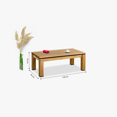 Dubový konferenčný stolík 120 x 70 cm
