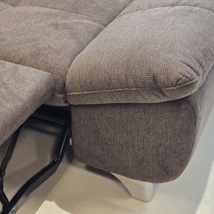 Rohová sedačka s funkciou spania farba hnedá, Roh vľavo