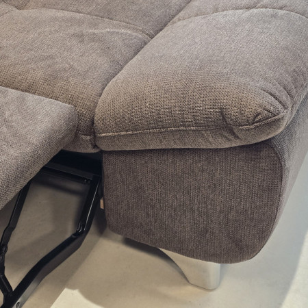 Rohová sedačka s funkciou spania farba hnedá, Roh vľavo