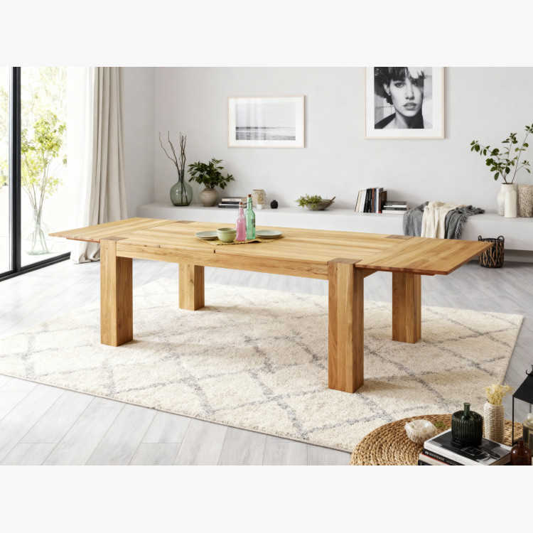 Masívny stôl z dubu vrátane nadstavcov, George II