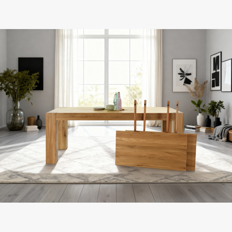 Masívny stôl z dubu vrátane nadstavcov, George II