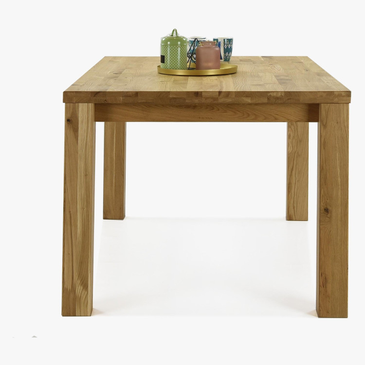 Dubový stôl 180 x 90 cm a 4 ks drevené stoličky