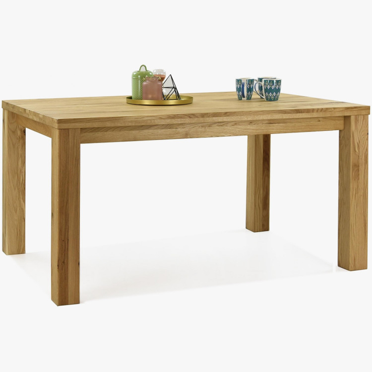 Dubový stôl 180 x 90 cm a 4 ks drevené stoličky