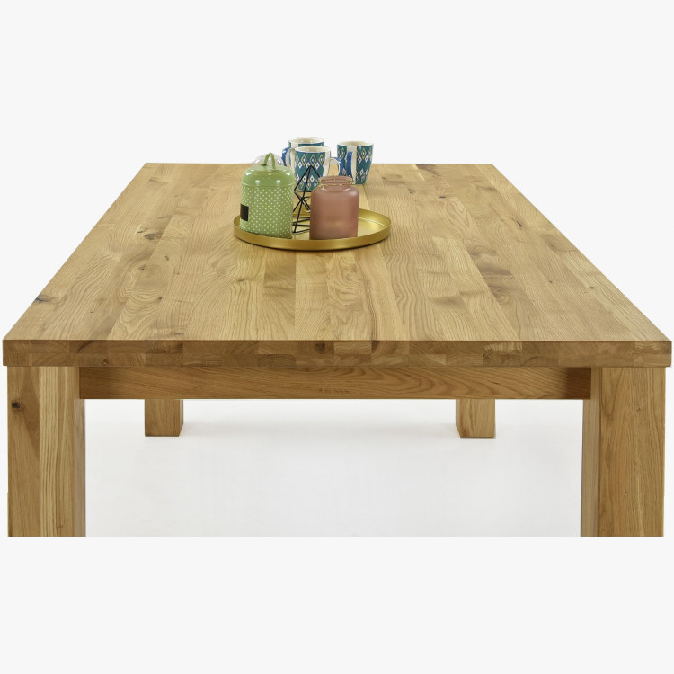 Dubový stôl 180 x 90 cm a 4 ks drevené stoličky