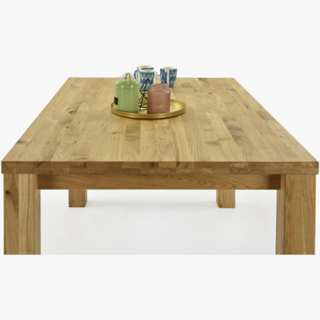 Dubový stôl 180 x 90 cm a 4 ks drevené stoličky