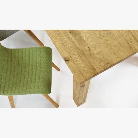 Dubový stôl 180 x 90 cm a 4 ks drevené stoličky