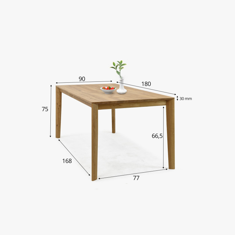 Dizajnový dubový stôl 180 x 90 cm