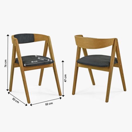 Súprava dubový stôl a stoličky 4 ks