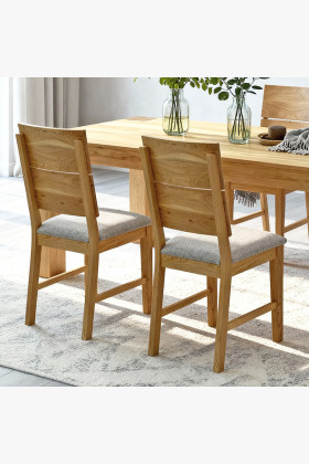 Masívny dubový jedálenský stôl 220×100 cm so 4 škandinávskymi stoličkami 2