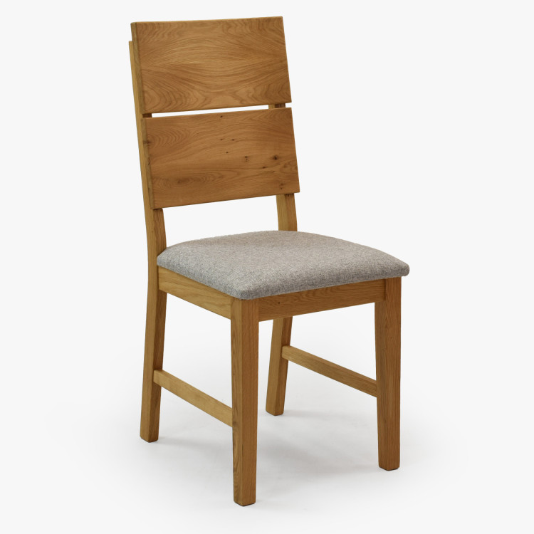 Masívny dubový jedálenský stôl 220×100 cm so 4 škandinávskymi stoličkami