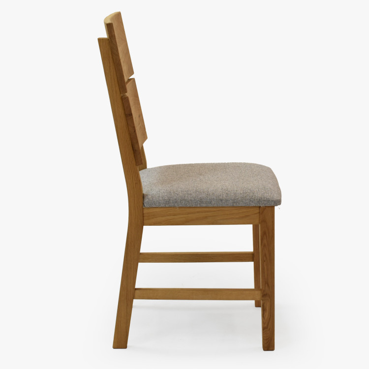 Masívny dubový jedálenský stôl 220×100 cm so 4 škandinávskymi stoličkami