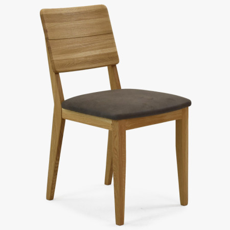 Masívny dubový jedálenský stôl 180×100 cm so 4 čalúnenými stoličkami